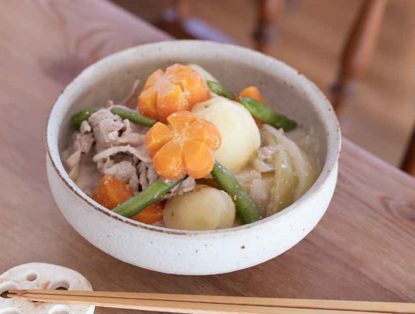信州味噌を使ったあったかミルク肉じゃが